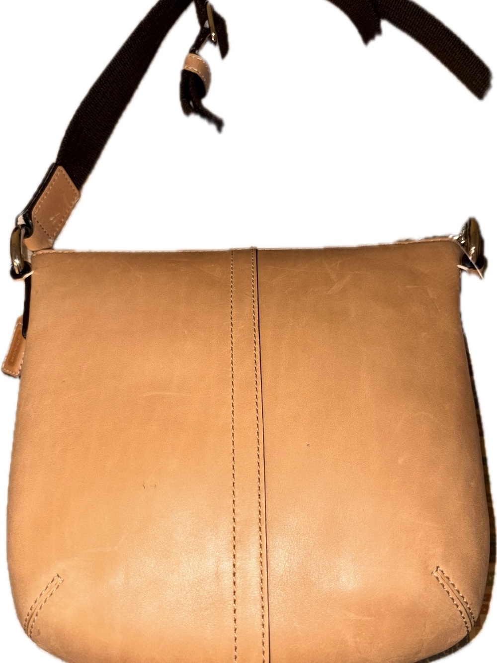 Coach SoHo Tan Leather Crossbody with Buckle Front BNWT - Picture 6 of 11